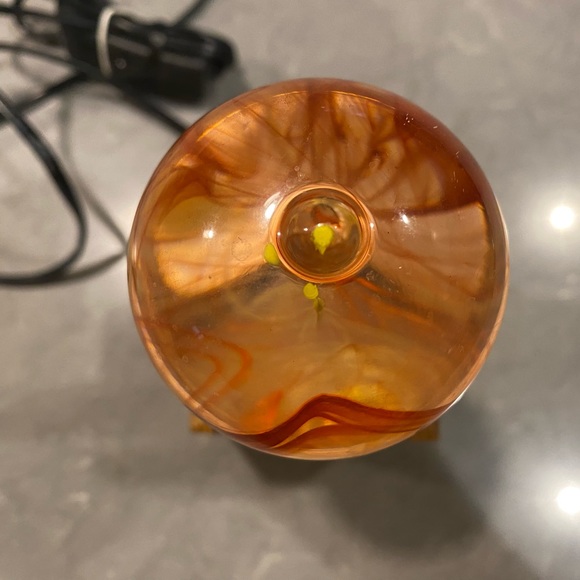 Solar Corona LED Light Bulb In Wooden Base Toggle Power Switch Ambient Lighting - Picture 5 of 12